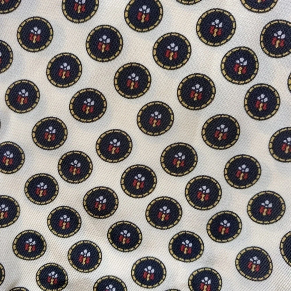 Anthropologie Fei 100% Silk Mix Print Tie-Front Peplum Blouse Boho Eclectic Y2K - Picture 6 of 10